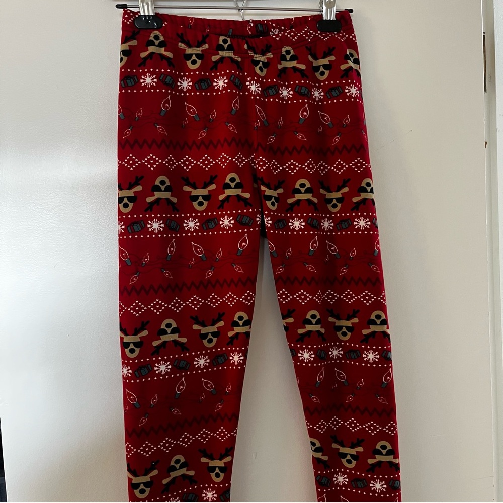 Fuzzy Lined Christmas Leggings